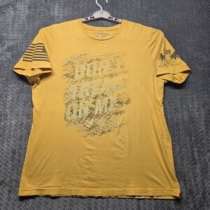 Grunt Style "Don't Tread On Me" Graphic‎ T-Shirt Men's XL Yellow America Patriot